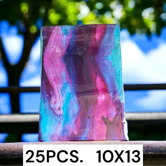 25 10X13 Poly Mailers Watercolor Ripple Shipping Envelopes Bags PRICE IS FIRM - Picture 4 of 4